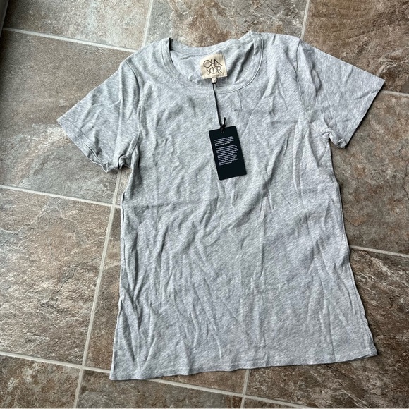 Chaser Brand Crew Neck Tee-Shirt Grey Size Medium NWT - Picture 5 of 7